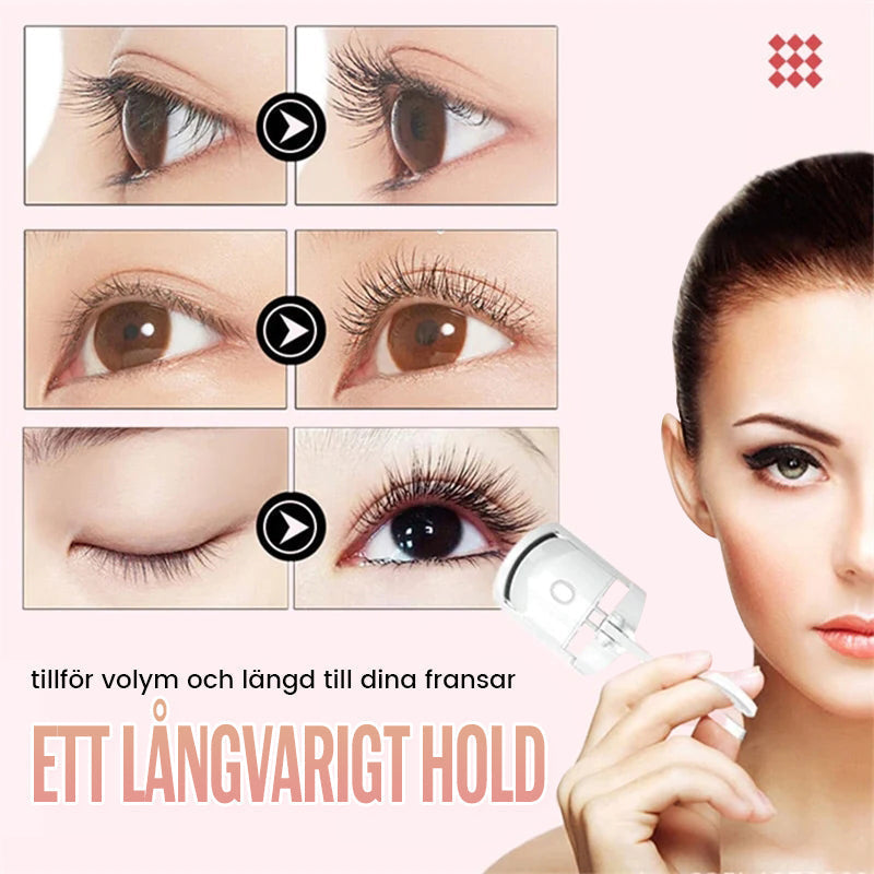 Electric Temperature-Controlled Eyelash Curler with Long-Lasting Curls