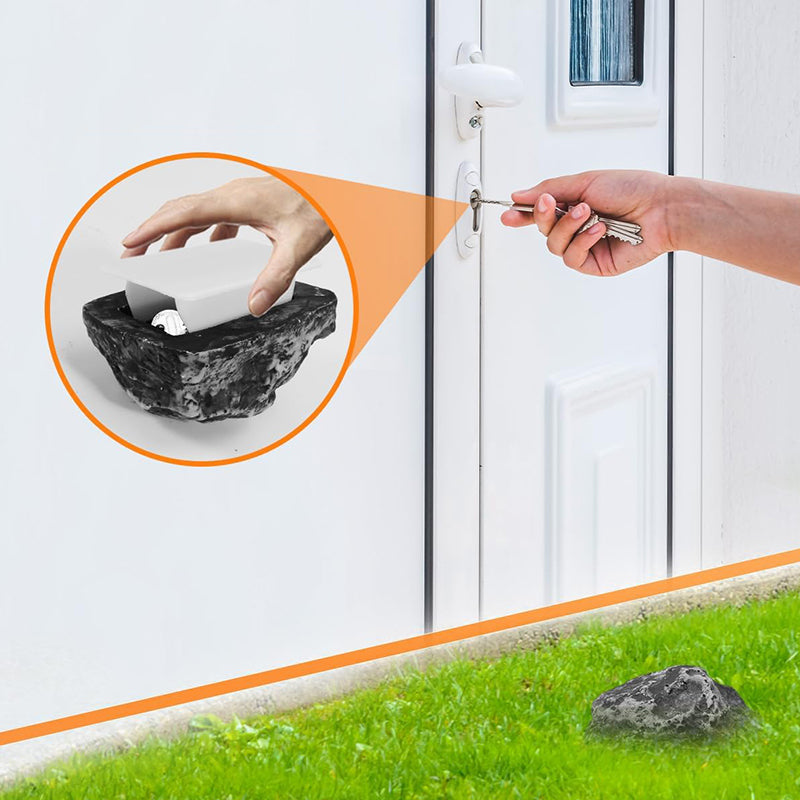 Stone-Look Key Hiding Rock for Outdoor Use