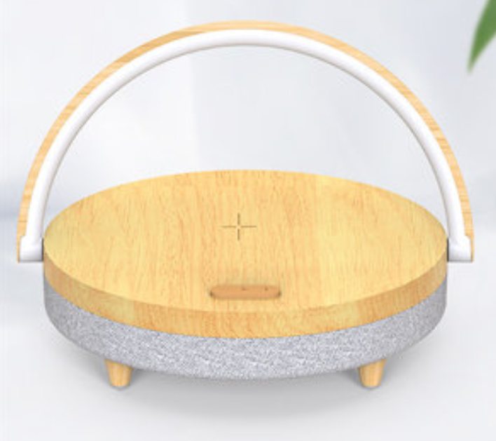Multifunctional Bedside Table Lamp with Wireless Charger, Bluetooth Speaker, and Adjustable Brightness