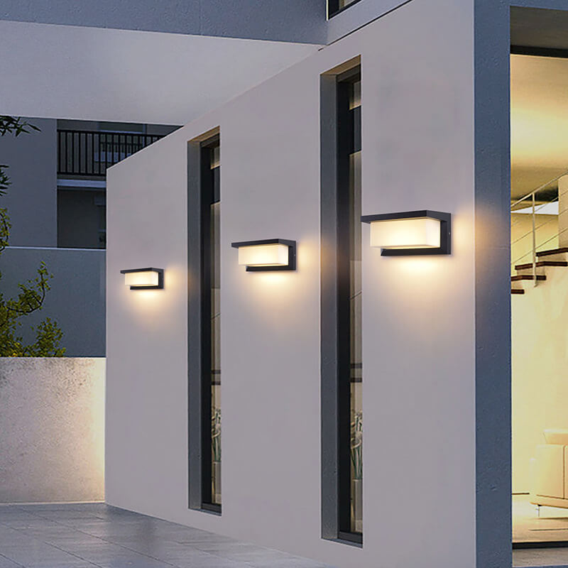 Modern Minimalist Solar LED Outdoor Wall Light