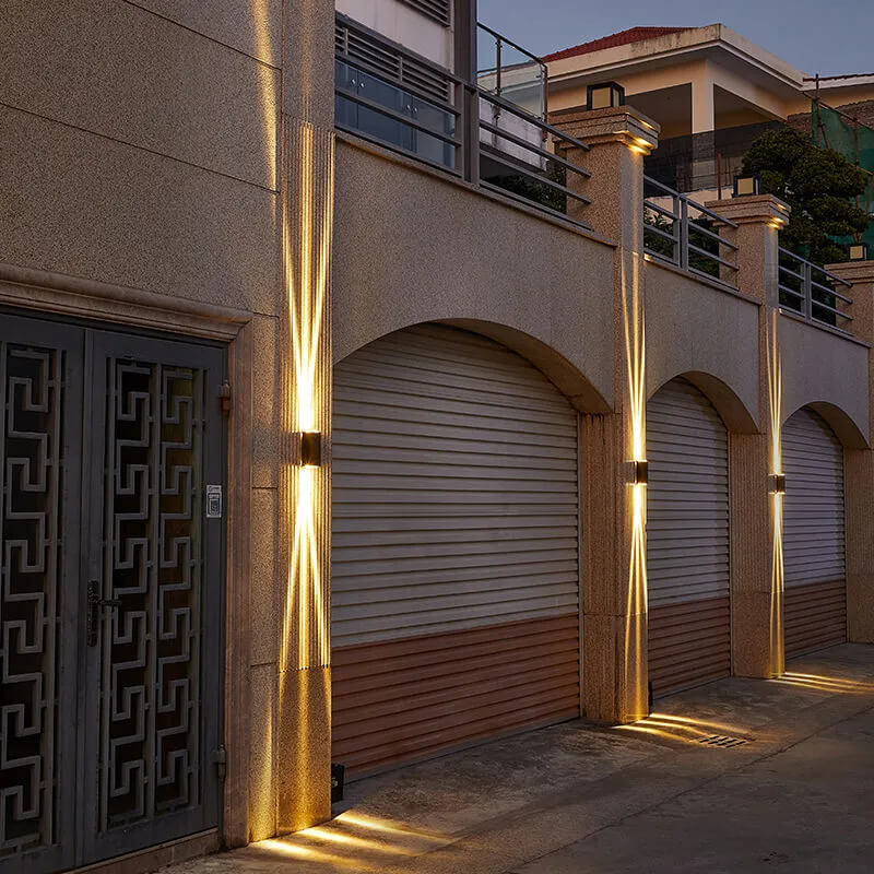 Modern Waterproof LED Outdoor Wall Sconce with Adjustable Base