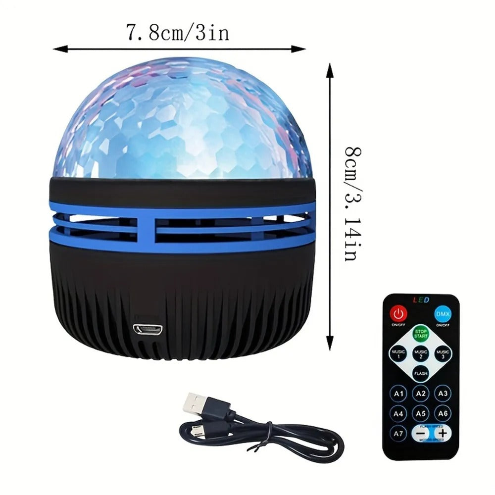 Northern Lights Projector Table Lamp with Music Sync and Remote Control