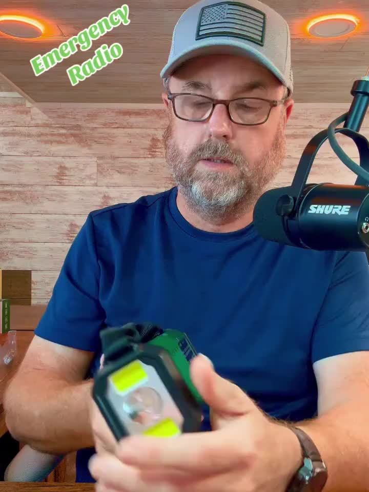 Emergency Solar Crank Radio with 10,000 mAh Power Bank, LED Light, SOS Alarm, and Compass