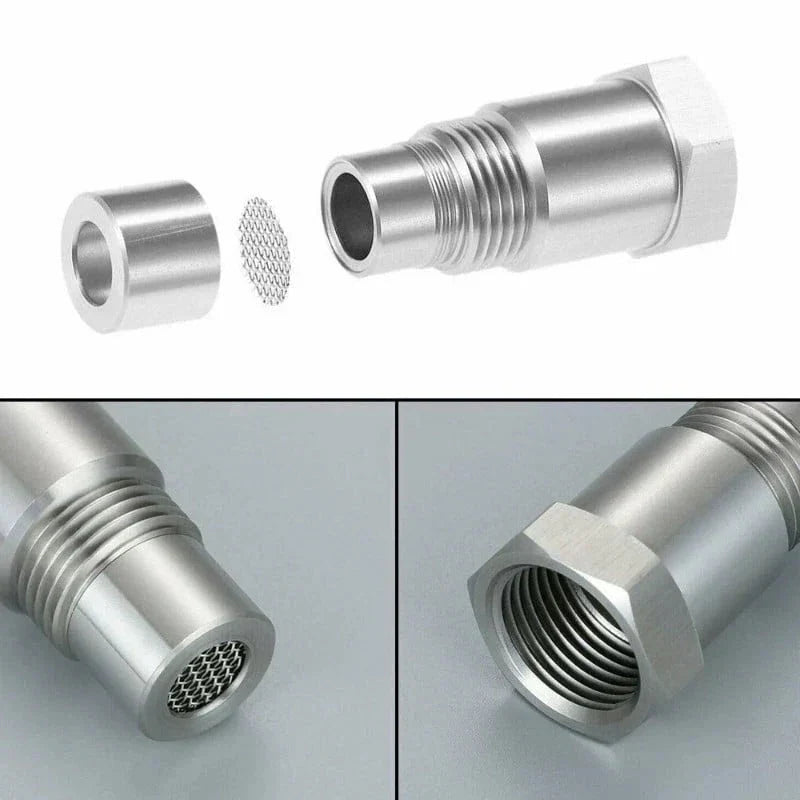 Oxygen O2 Sensor Adapter with Mini Catalytic Converter M18x1.5