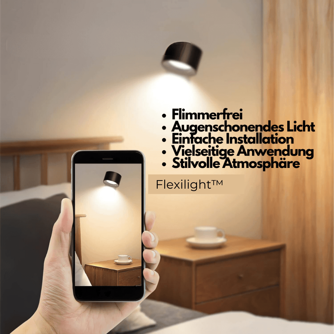 360° Adjustable Wireless Rechargeable Wall Light with USB Charging