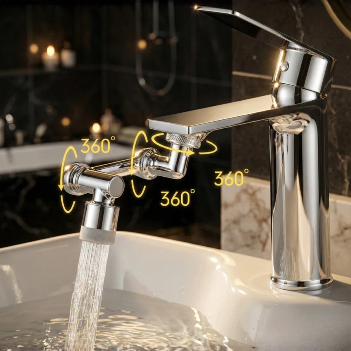 1080° Rotating Faucet Sprayer Attachment with Dual Spray Modes