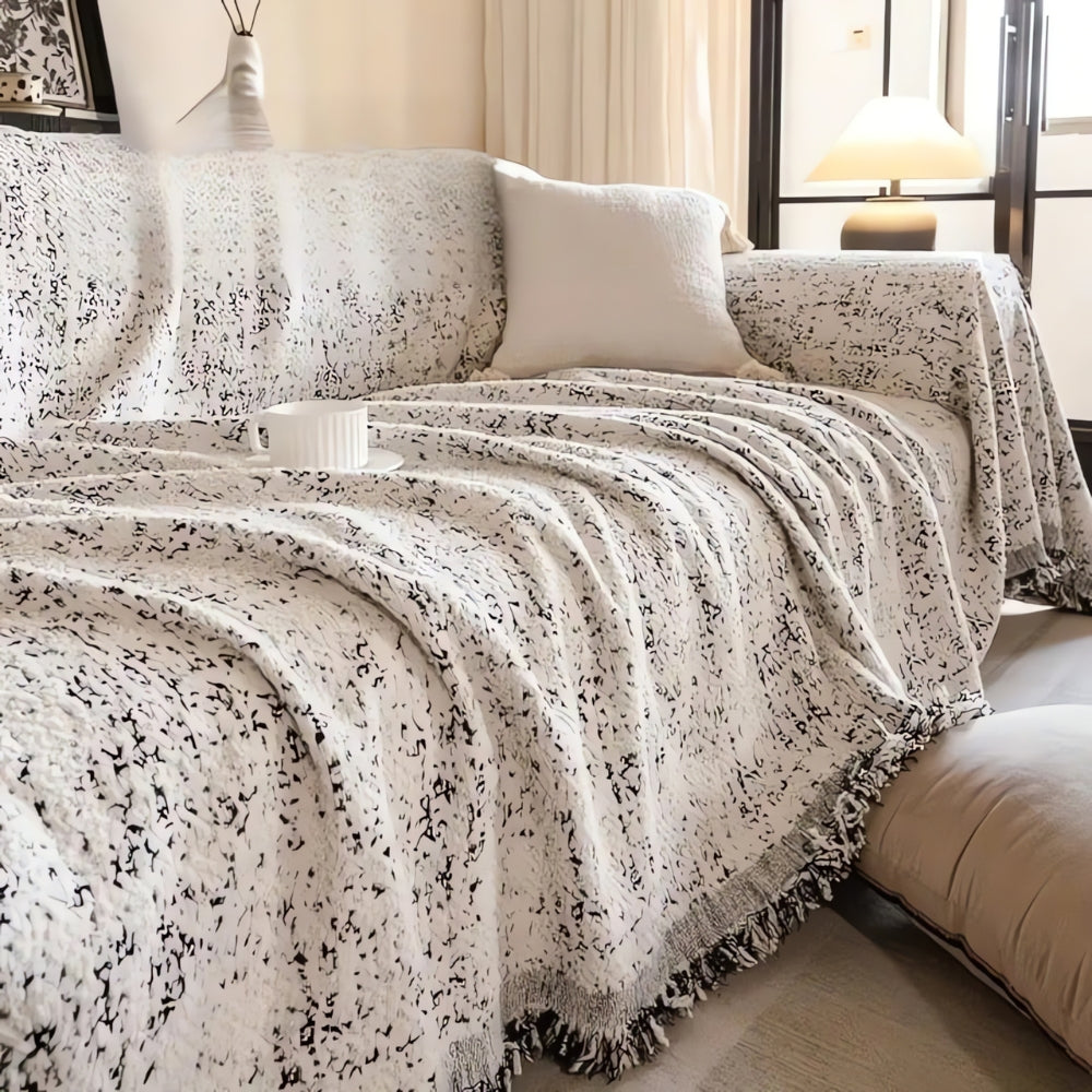 Reversible Boho Nordic Speckle Sofa Cover