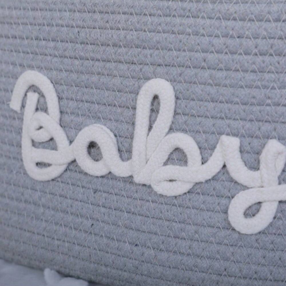 Cotton Rope Baby Caddy Organizer with Removable Divider