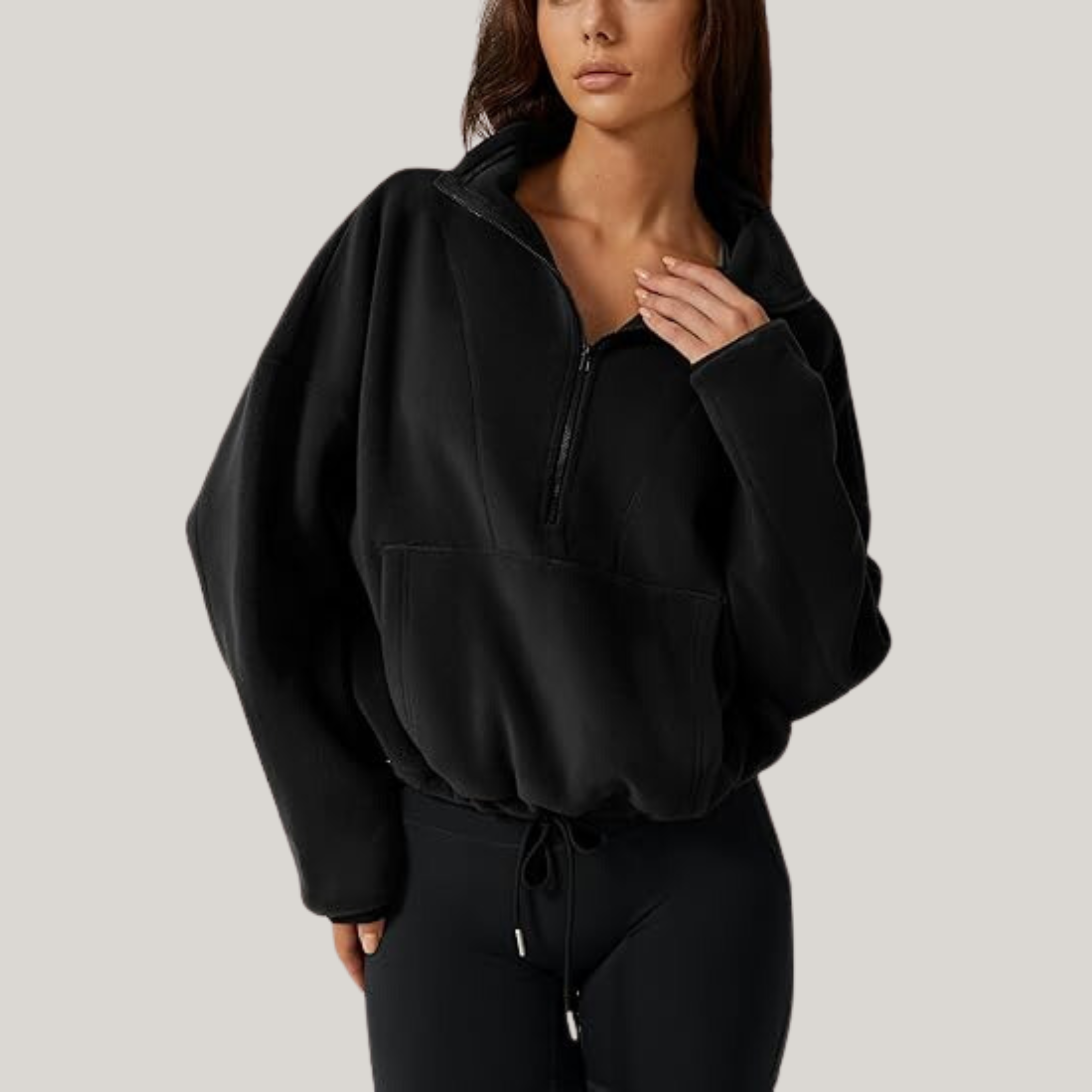 Rhea - Half-Zip Fleece Sweater