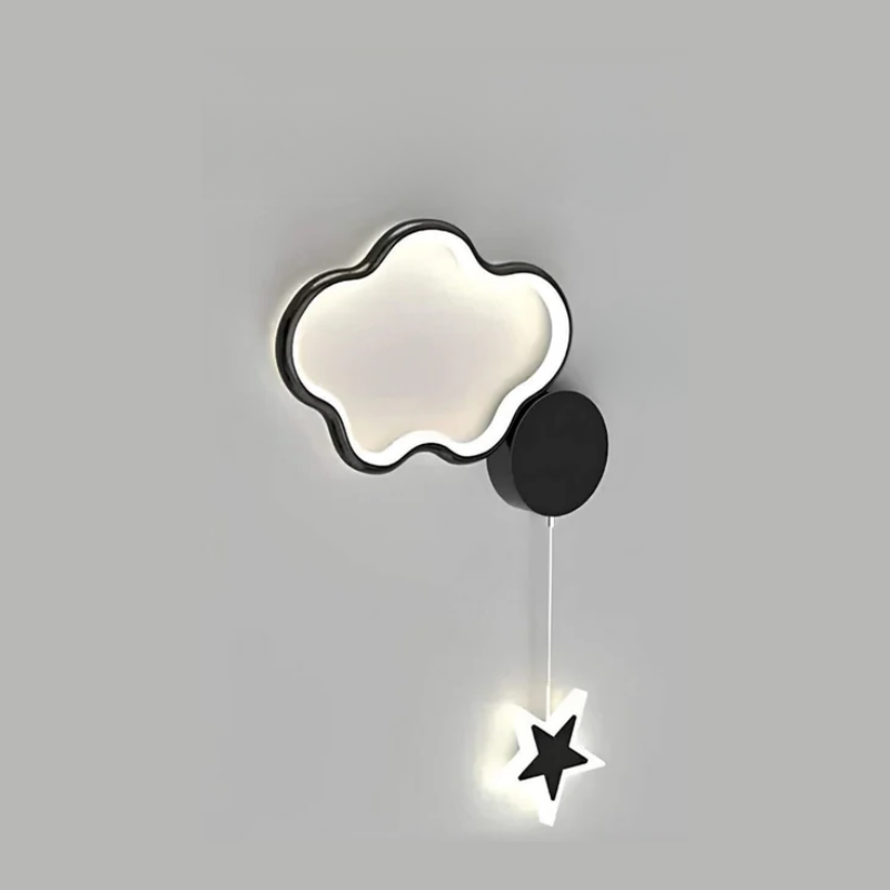 Magical Cloud and Star Wall Lamp with Moon LED Light