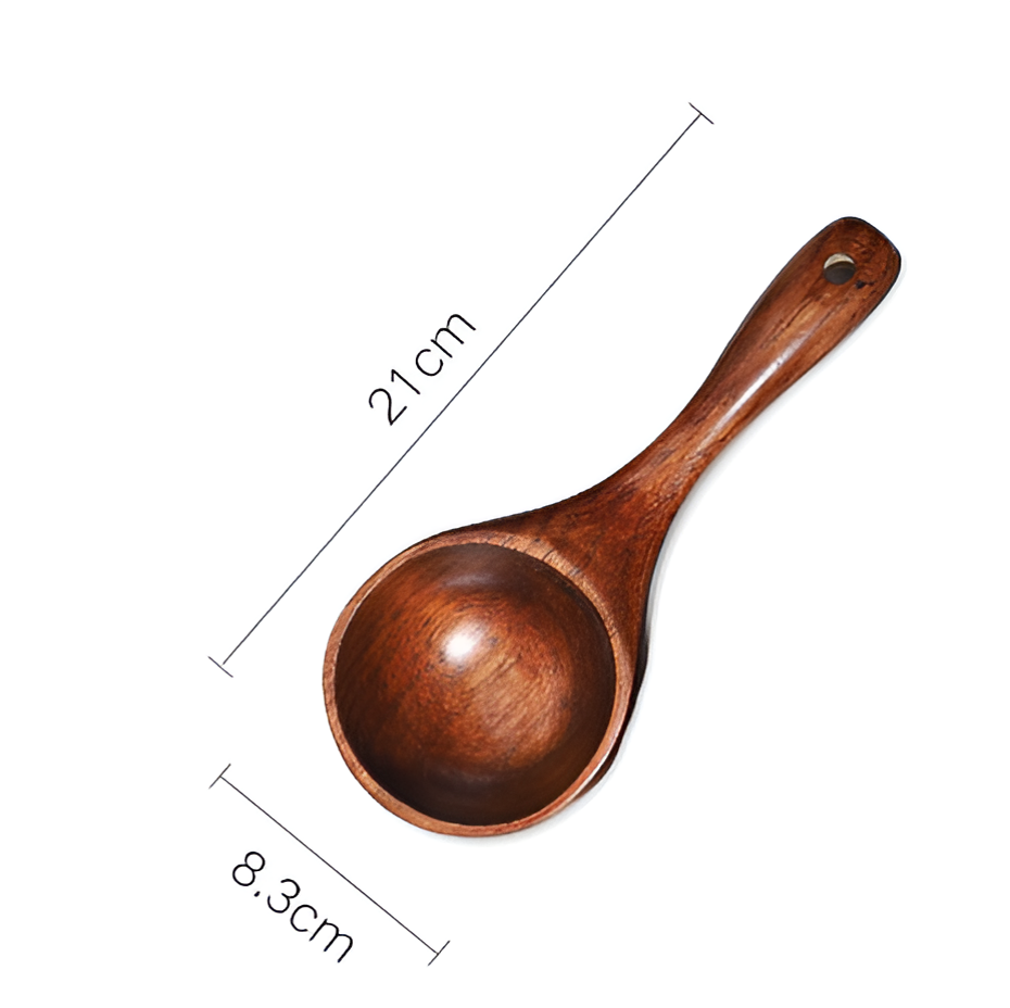 Large Phoebe Wood Multi-Purpose Scoop with Hanging Hole