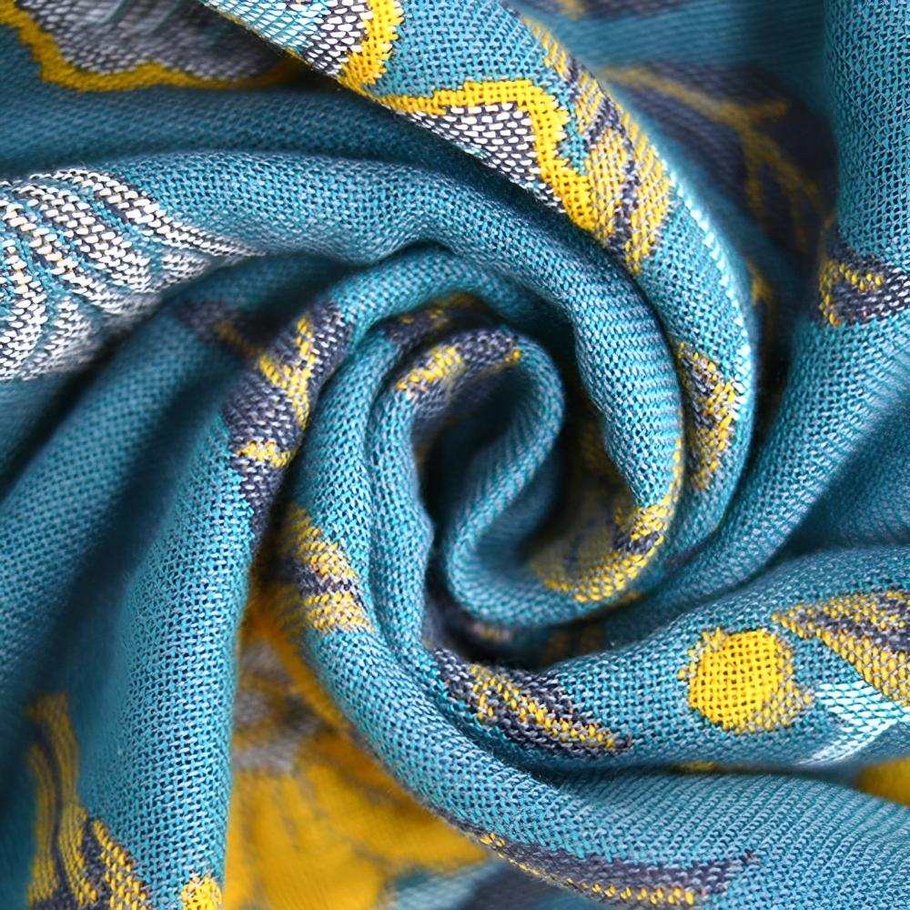 Reversible Hibiscus Cotton Bath Towel