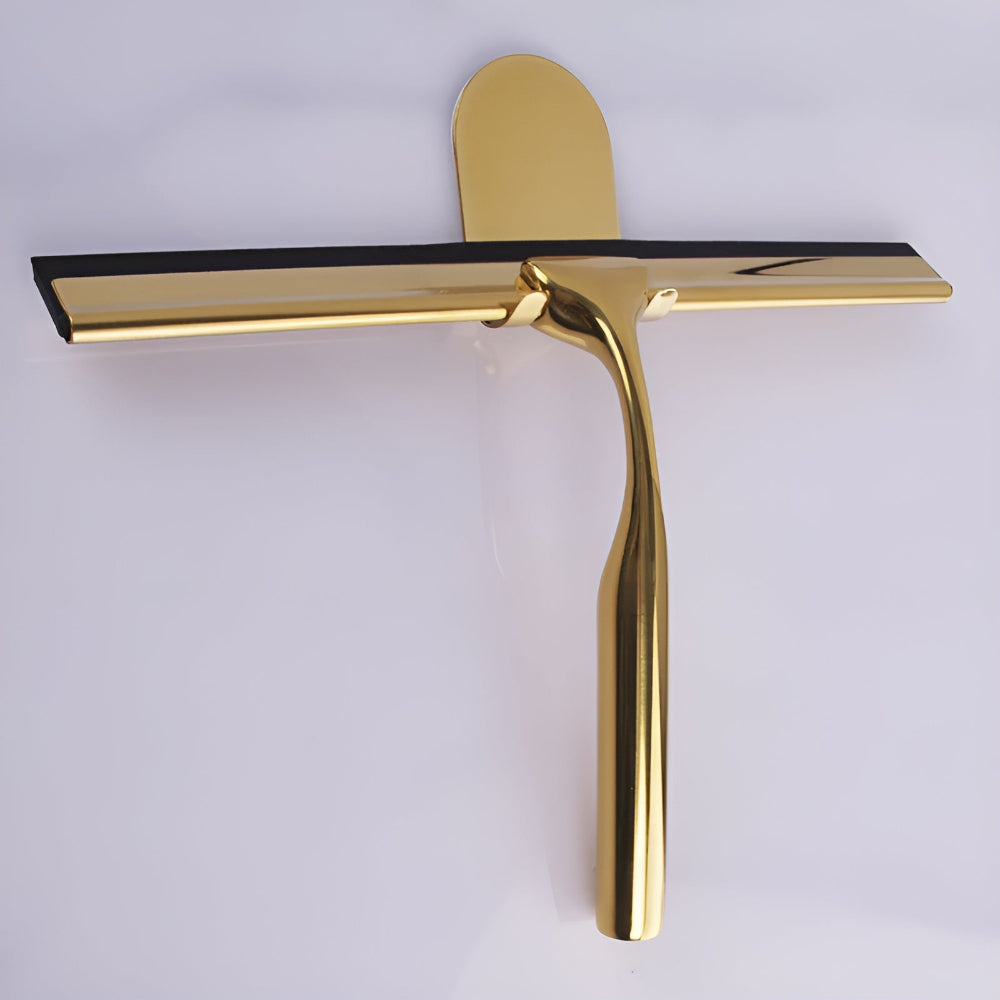 Gold Stainless Steel Squeegee with Ergonomic Handle