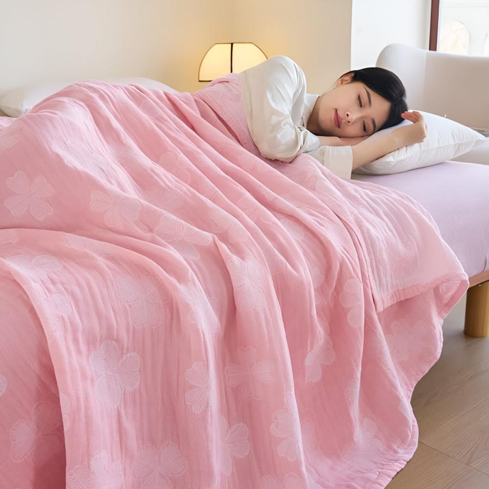 Organic Cotton Gauze Blanket for Sensitive Skin