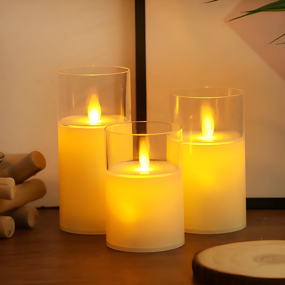 Ethereal 3D Flameless LED Candle Set