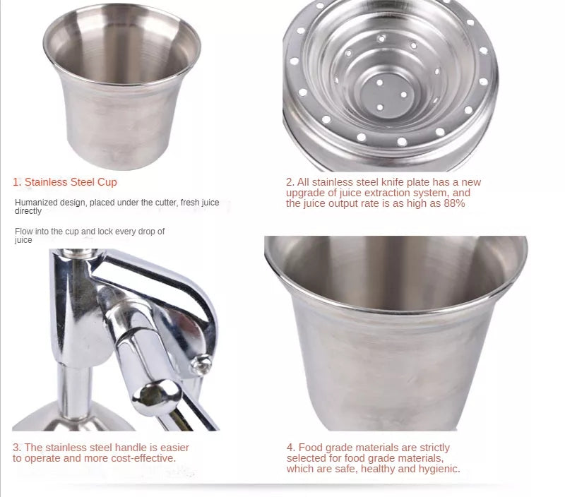 Stainless Steel Manual Fruit Juicer