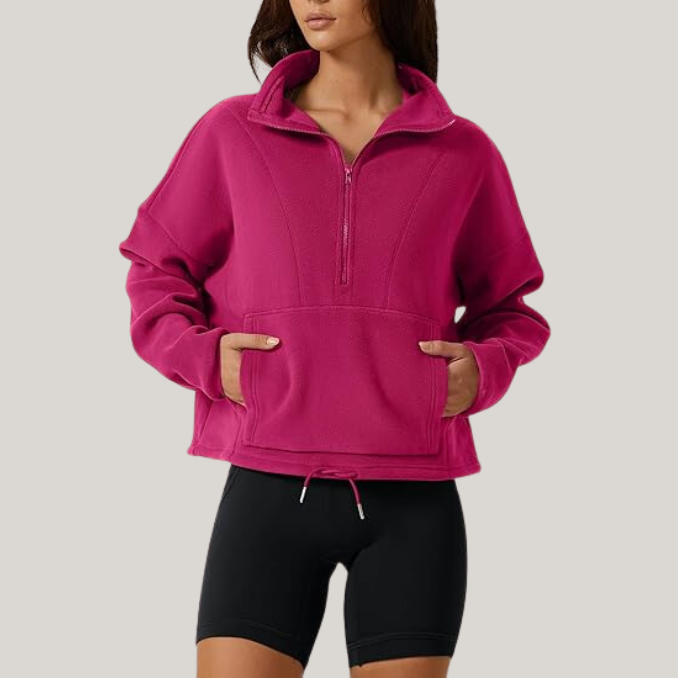 Rhea - Half-Zip Fleece Sweater