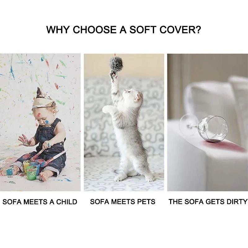 Elastic Sofa Cover - Slip-Resistant Stretch Fabric in 8 Colors