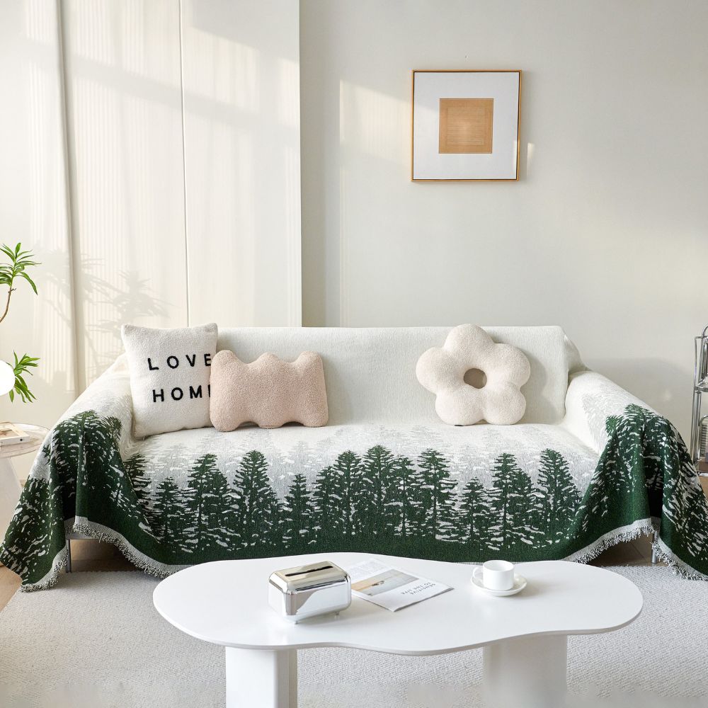 Chenille Forest Glitz Sofa Cover