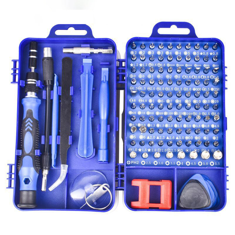 115-in-1 Precision Screwdriver Set with Magnetic Bits and Case