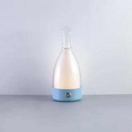 Rechargeable Wine Bottle Desk Lamp with Bluetooth Speaker