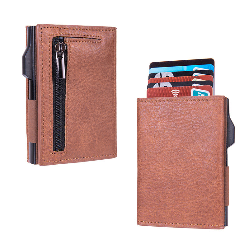 Automatic RFID-Blocking Side-Slider Card Holder