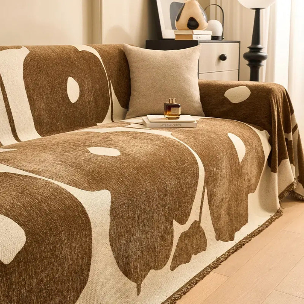 Modern Abstract Chenille Sofa Cover