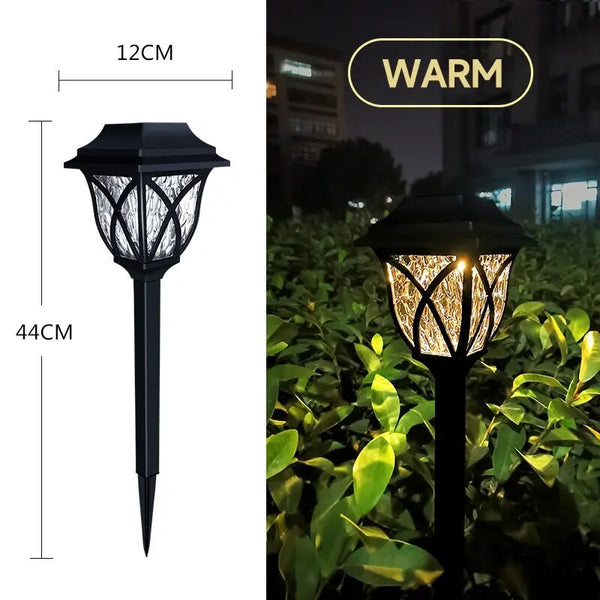 Solar-Powered Classic Lantern Garden Lights