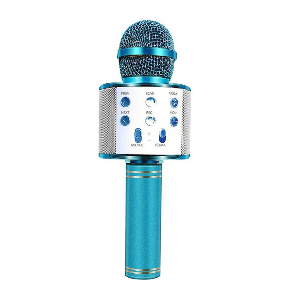 Rechargeable Bluetooth Karaoke Microphone with Built-In Speaker and Noise Cancellation