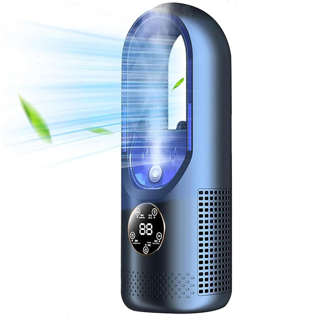 Silent Bladeless Portable Air Conditioner: Ergonomic Design for Home and Office Use
