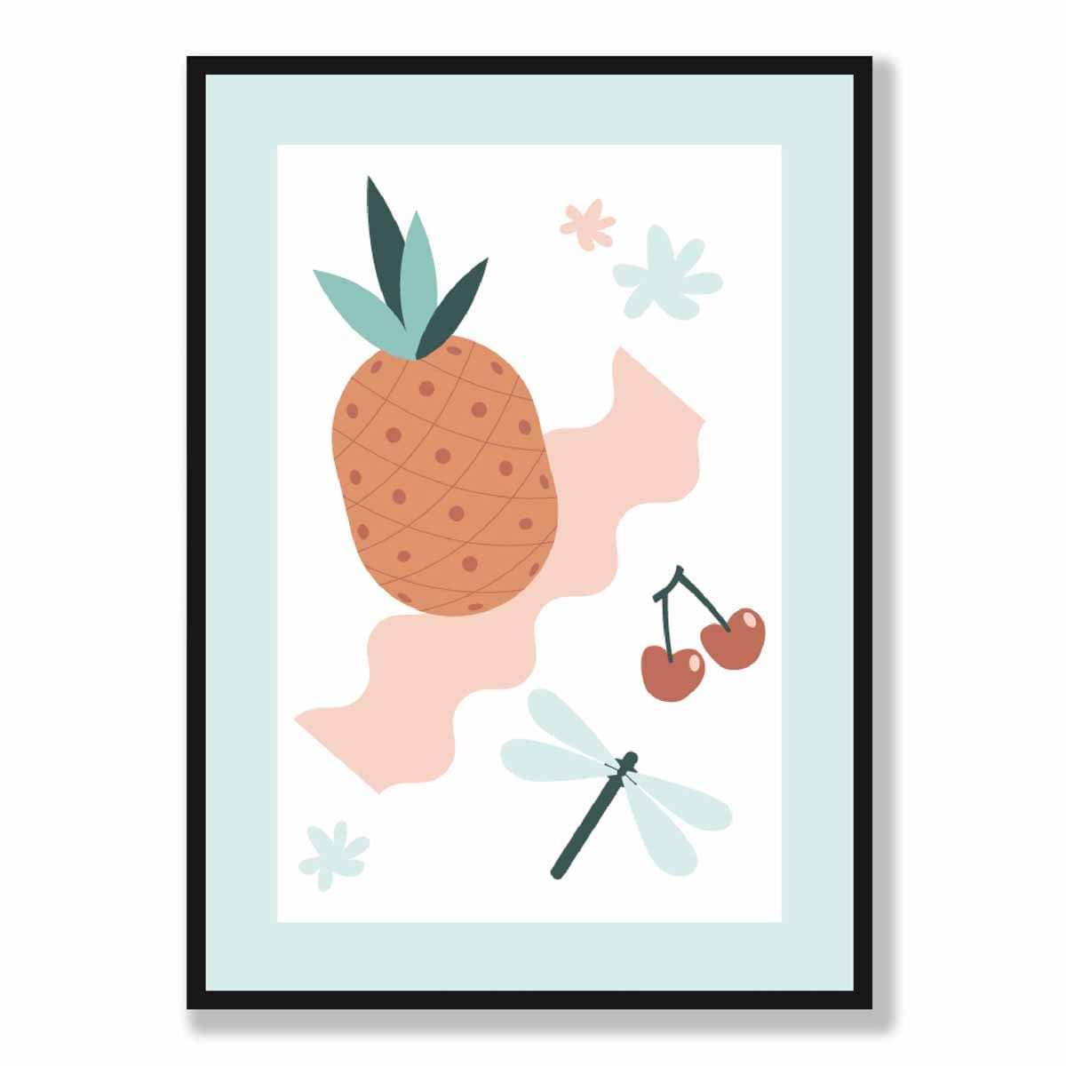 Bohemian Pastel Pink Blue Wall Art Print