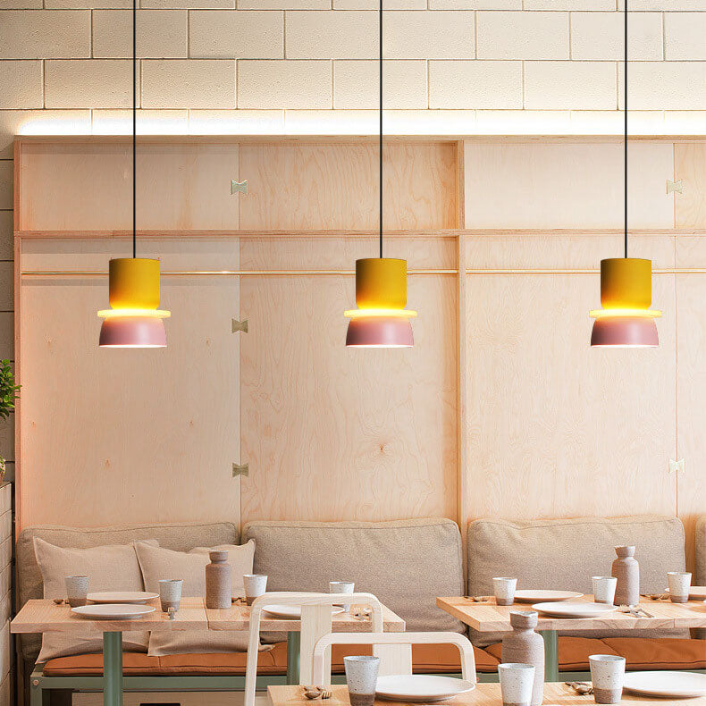 Colorful Macaron LED Pendant Light - Modern Scandinavian Design