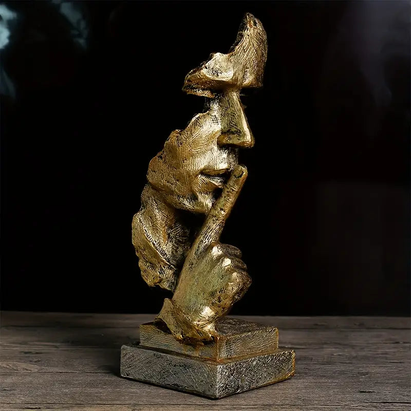 Abstract Thinking Man Resin Sculpture for Modern Home Decor