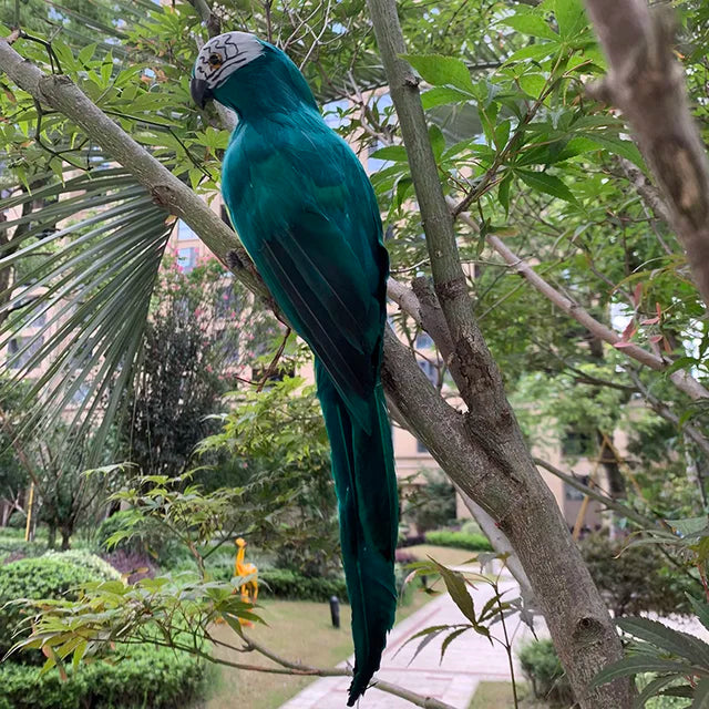Vibrant Tropical Parrot Garden Decoration