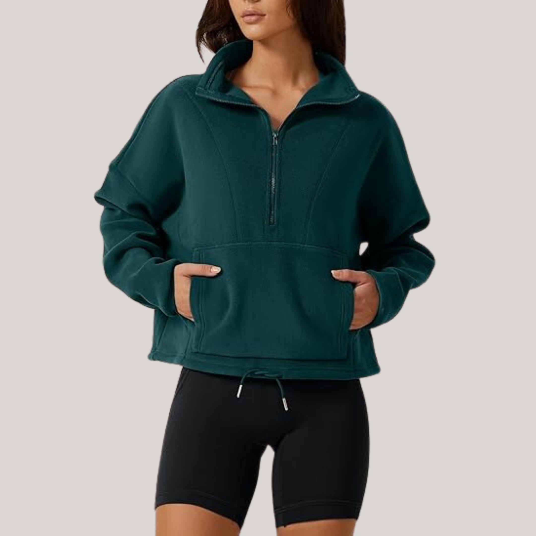 Rhea - Half-Zip Fleece Sweater