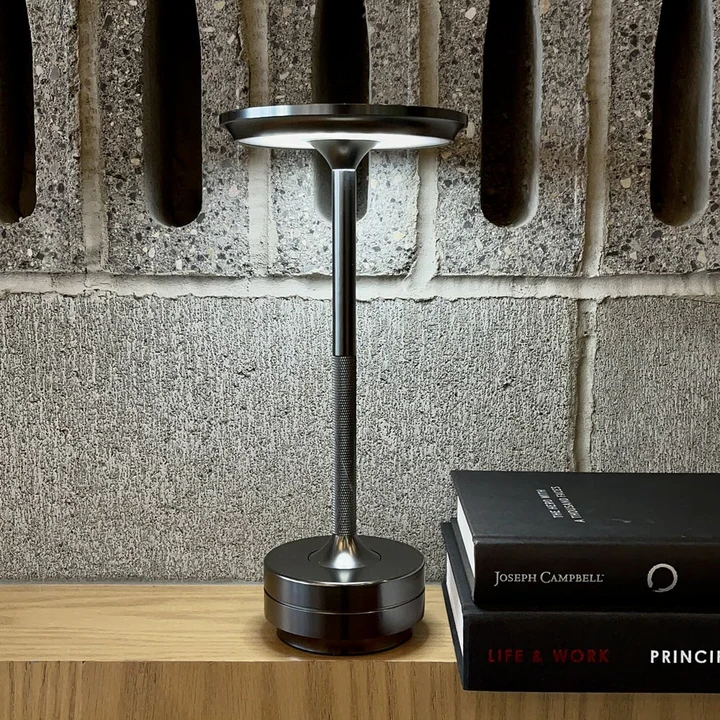 Cordless Touch Sensor Table Lamp with Adjustable Stem and Waterproof Design