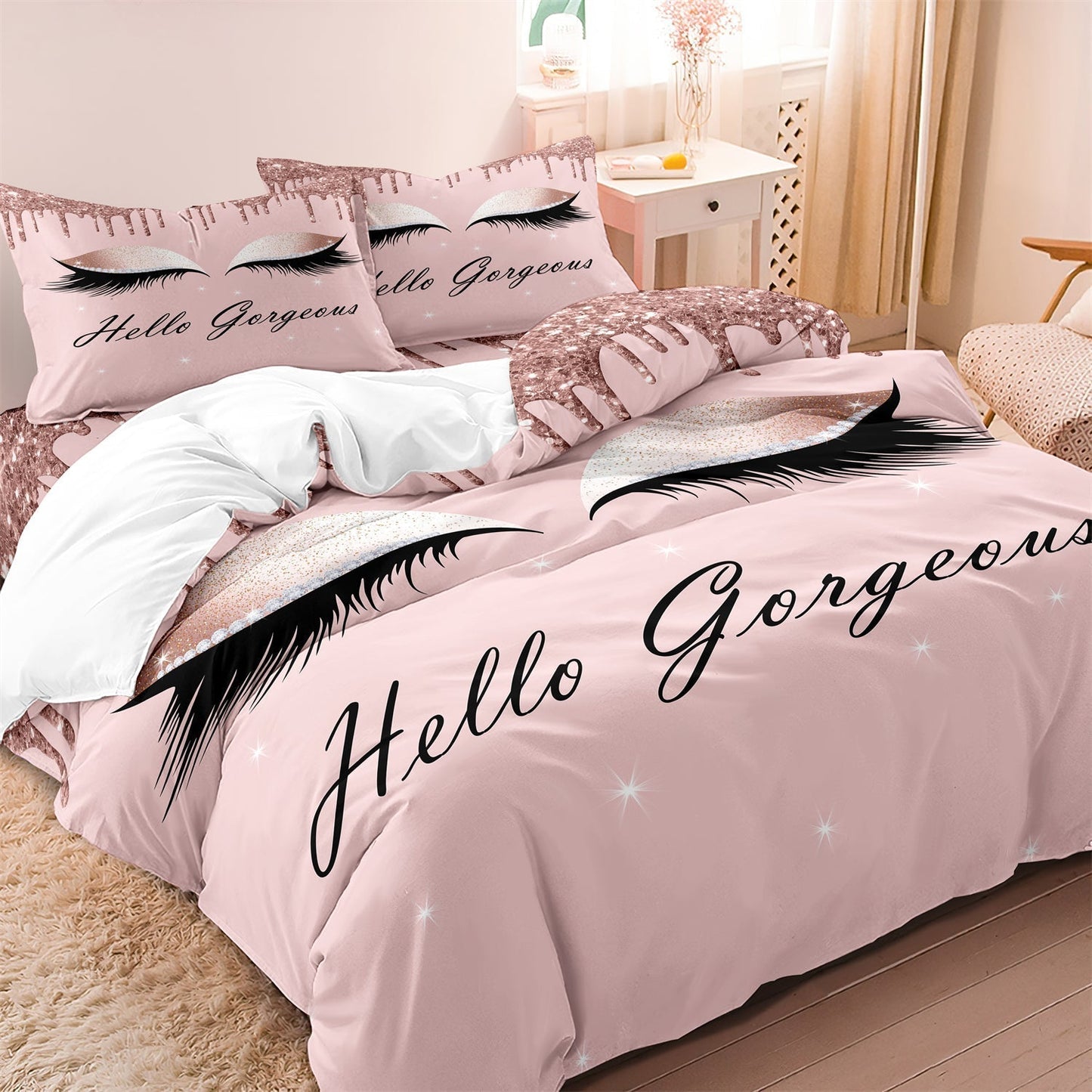 Eye and Lash Duvet Set - 100% Cotton Luxury Bedding