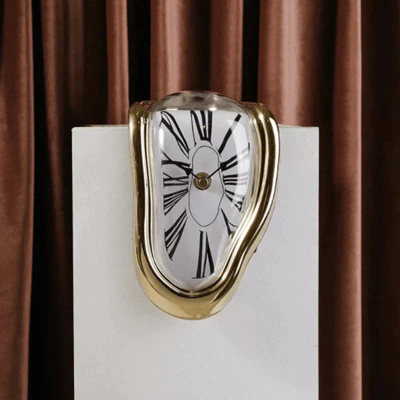 Fusion Time Distortion Clock - Funky Curved Design