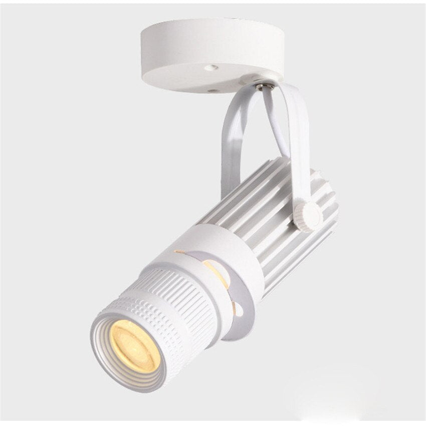 Adjustable LED Spotlight in Brushed Nickel - Modern Dimmable Ceiling Light