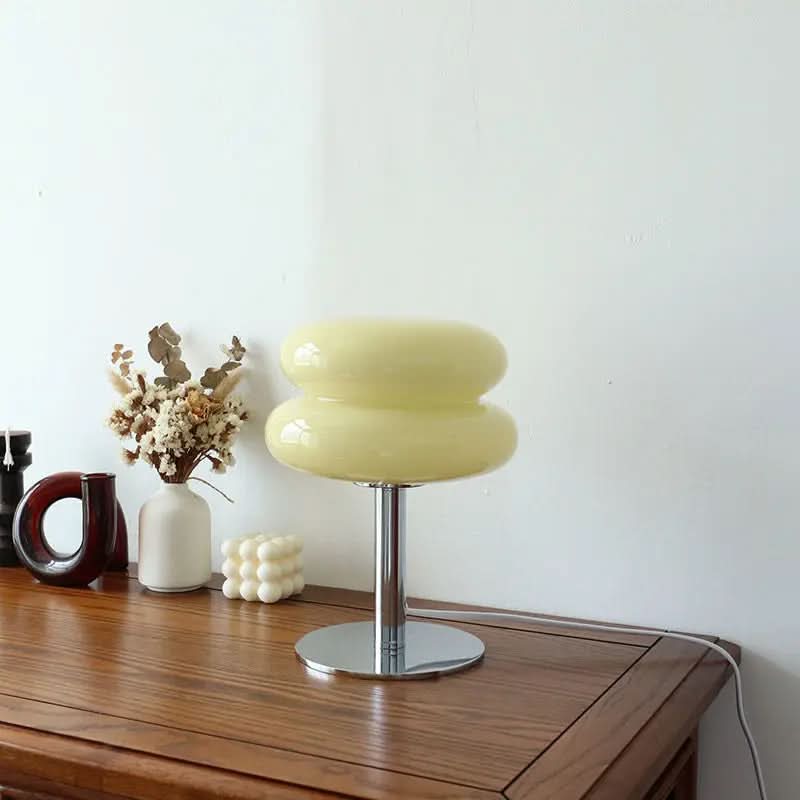 Italian Bauhaus LED Table Lamp with Dimmer and Wireless Design