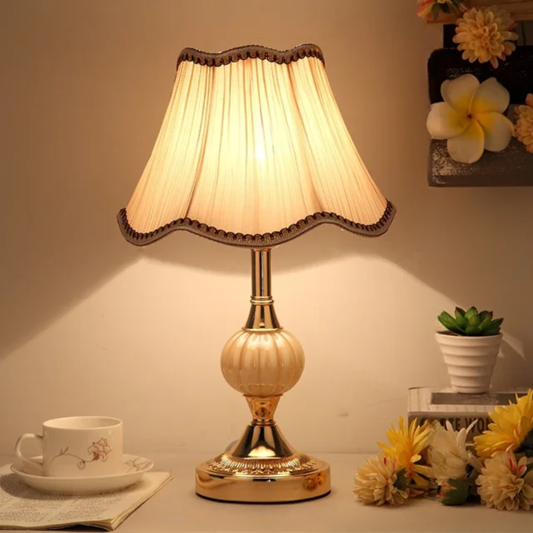Vintage Scandinavian Metal Table Lamp