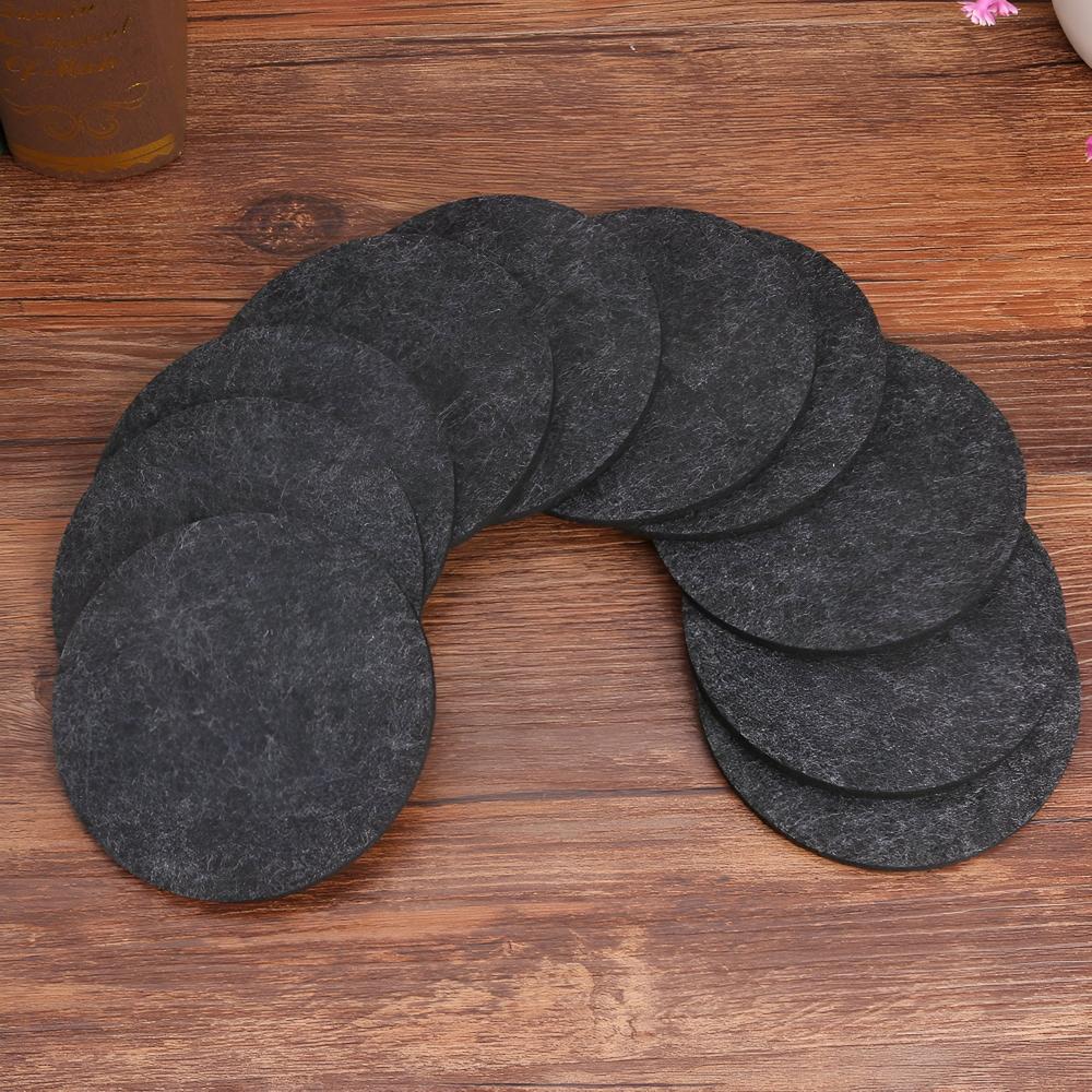 Premium Round Felt Coaster Set with Holder