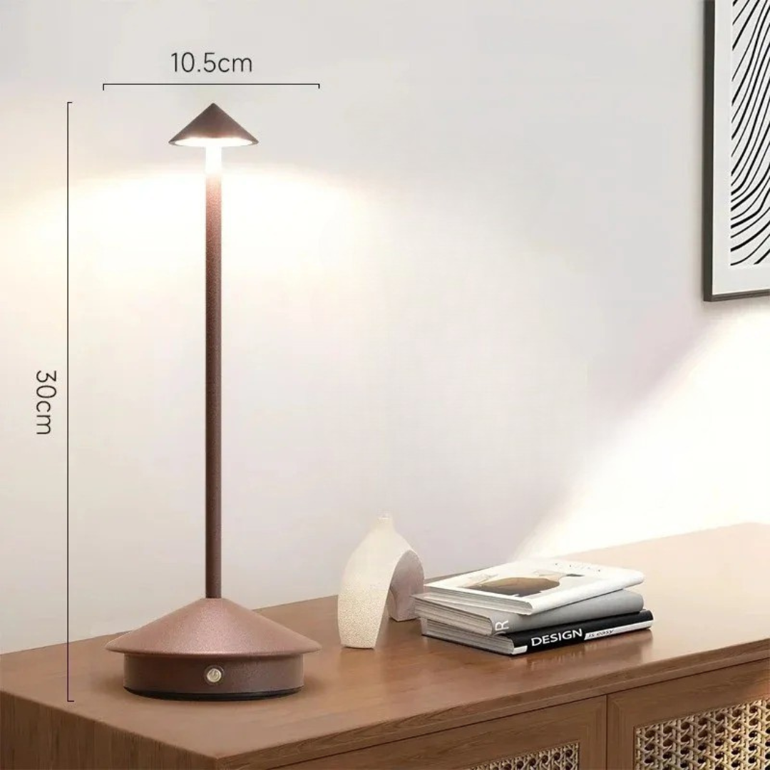 Wireless Dimmable LED Table Lamp - Waterproof Rechargeable Design