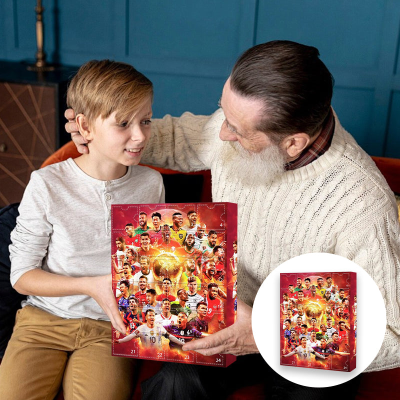Football Advent Calendar 2025 with 24 Mini Figures
