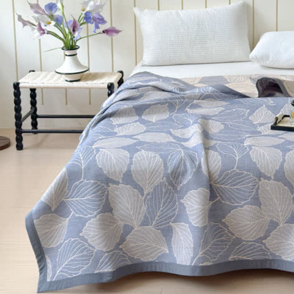 Mulberry Leaf Triple Layer Cotton Gauze Blanket