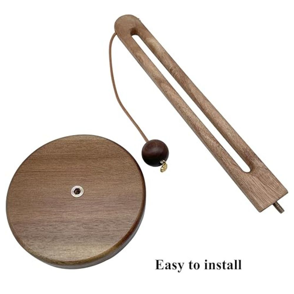 Acacia Wood Paper Roll Holder with Anti-Slip Base