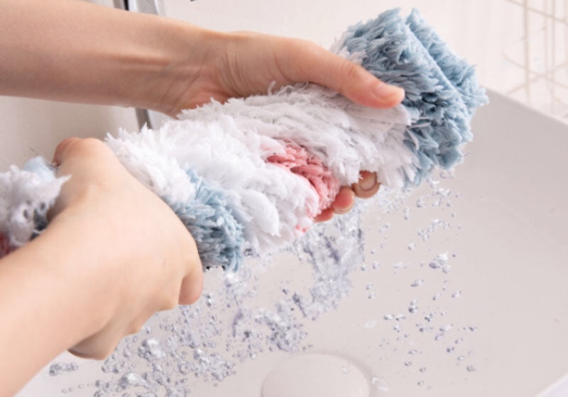 Plush White Bathroom Mat with Non-Slip Backing