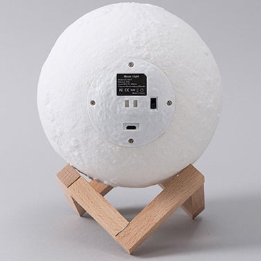 Rechargeable 3D Printed Moon LED Table Lamp
