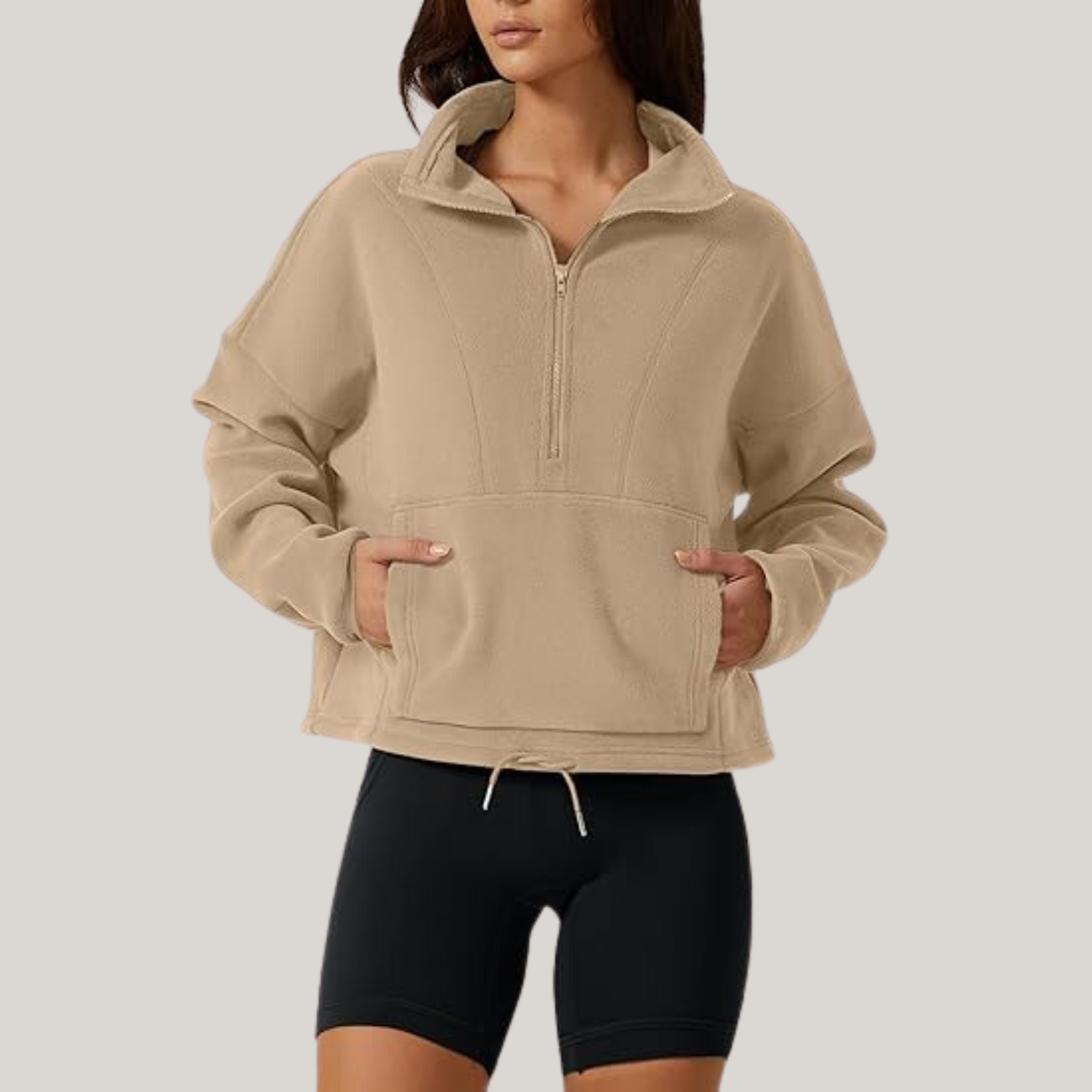 Rhea - Half-Zip Fleece Sweater