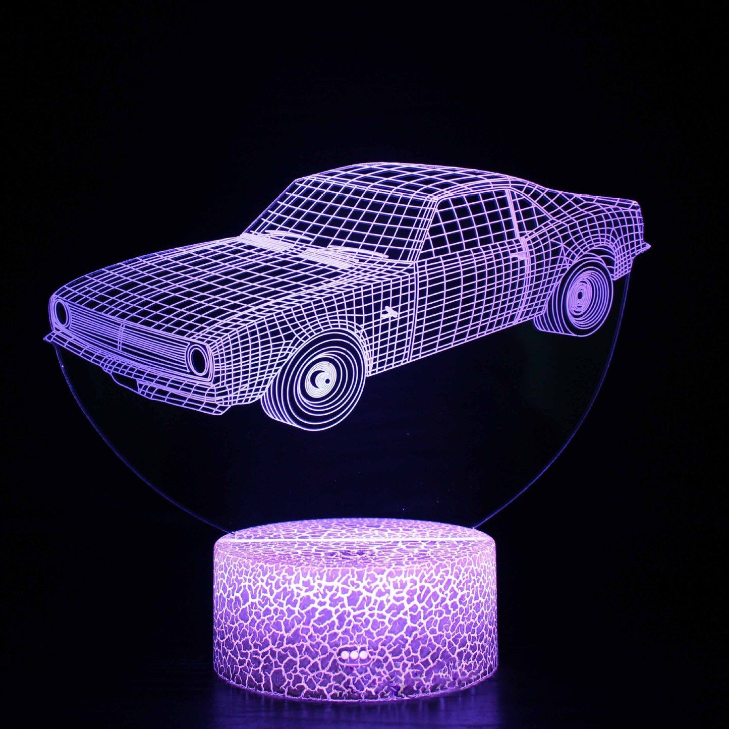 3D Sports Car LED Night Light with Dimming Function and USB Power
